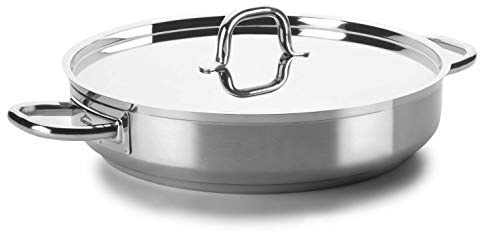 LACOR - 54636 - Paellera con Tapa 36 Øcm Chef Luxe INOX