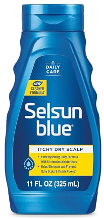 Selsun Blue Itchy Dry Scalp Anti-Dandruff Shampoo, 11 fl. oz., Extra-Hydrating Formula, Pyrithione Zinc 1%