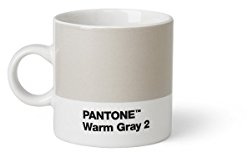 Copenhagen Design PANTONE Espresso Cup, small coffee cup, fine china (ceramic), 120 ml, Warm Gray