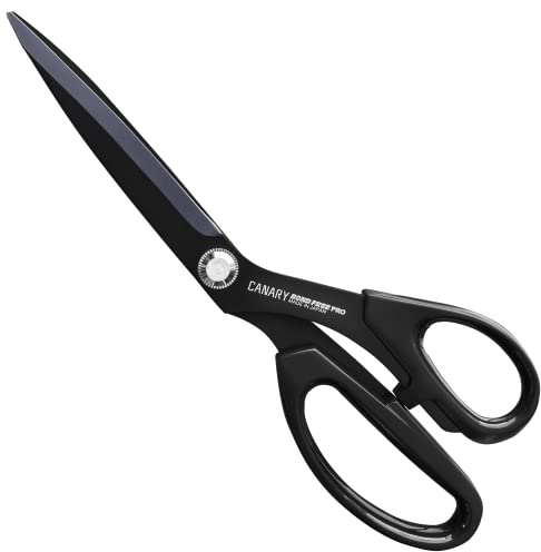 CANARY Forbici da cucito giapponesi da 24,1 cm, realizzate in Giappone, forbici professionali multiuso per tessuto, tessuto, foglio di vinile, adesivo, carta da parati, lama con rivestimento