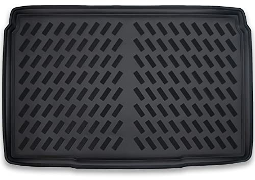 ELMASLINE 3D Gummi Kofferraumwanne für Peugeot 208 (II) 2019-2025 | Extra hoher 5cm Rand | Kofferraummatte Kofferraumabdeckung - Zubehör