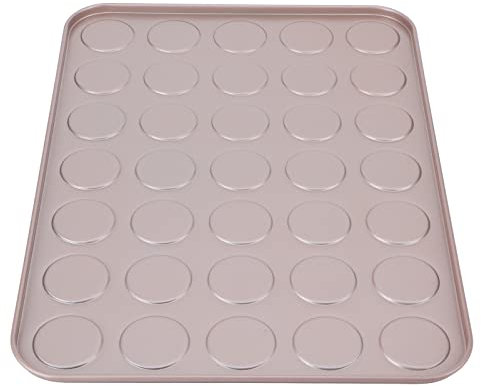 HOHXFYP Teglia per Biscotti Macaron,Teglia da Forno per Torte Multifunzionale in Lega di Alluminio Senza Stick,Teglia Biscotti Amaretto Facile Rilasciare,Teglia Forno Cucina Cottura al (M-Viola)