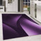 Teppium Moderner Kurzflor Teppich Wohnzimmer 240 x 340 cm Lila - Flauschiger Teppich Waschbar, Ombre Design, Pflegeleicht, Weich - Ideal für Schlafzimmer, Esszimer und als Küchenteppich