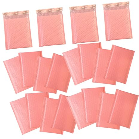 SHINEOFI Sobres de Burbujas para Embalaje 11x15 Cm 60 Piezas Rosa, Bolsas de Envío Acolchadas Autoadhesivas Resistentes a Desgarros para Protección de Paquetes y Correo Profesional