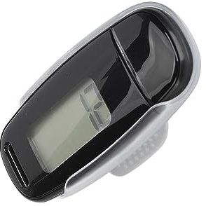 Podomètre Grand écran LCD USB Rechargeable Podomètre pour Hommes Hommes Portable Léger pour la Marche Convient à Tous (Noir)