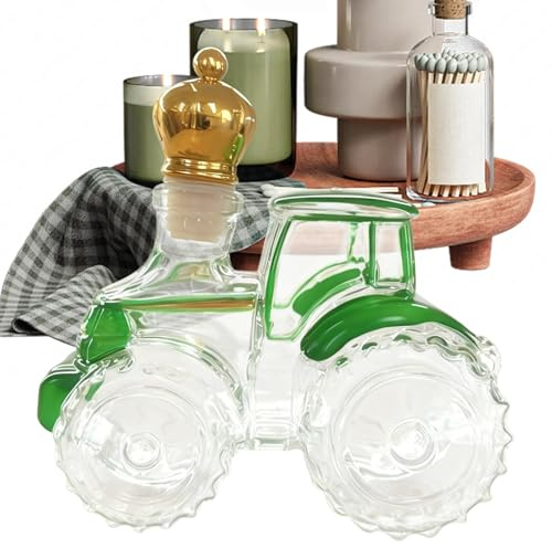 Botella De Whisky - Contenedor De Tractor - Decantador De Whisky Coche Vacío Para Tequila | Para Vino Vodka Brandy Hogar Oficina Bar Hombres Papá Cumpleaños Navidad Fiesta
