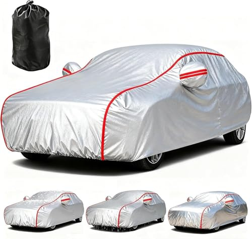 Telo Copriauto da Esterno per Lancia Voyager 2011-2015,Copertura Auto per Esterno,Impermeabile Anti UV Resistente Alla Neve e Antigraffio,Protezione Invernale,con Zip Laterale yfYH