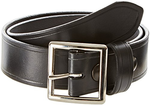 Aker Leather B08 Garrison Belt, 1-1/2 Width, Plain, 34,Black