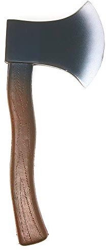 Skeleteen Lumberjack Costume Prop Toy - Wood Look Hatchet Axe Props for Party - 1 Piece