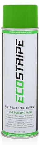 EcoStripe Athletic Field Marking Paint (Cover Up Green) 12-18oz Cans Per Case