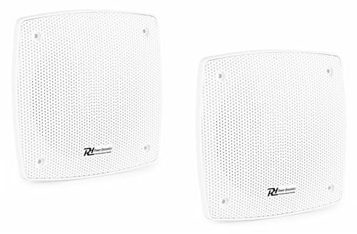 Power Dynamics MS70-2 Haut-Parleurs 100W Résistants à l'eau, 5,25 Pouces, Idéal à Intégrer dans Les Salles de Bain, Les Bateaux, Les Piscines