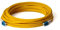 CONBIC® LWL Glasfaser-Kabel – 40m OS2 gelb, LC auf LC Stecker, Duplex 9/125 Patchkabel – Lichtwellenleiter 40 Meter