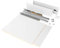 EMUCA - Kit de cajón para Cocina o baño con tableros incluidos y guias de extracción Total con Cierre Suave, Altura 93 mm para módulo 450 mm y Profundidad 500 mm, Blanco