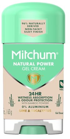 Mitchum Women's Natural Power Gel Cream Lime Eucalyptus