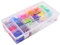 Kögler 76176 - Loopies Loom Bänder, großes Set mit 1200 Ringen, 24 Verschlüssen und 2 Hakelnadeln, ca. 23 x 12,5 x 4,3 cm, für bunte Armbänder, Ketten und Anhänger