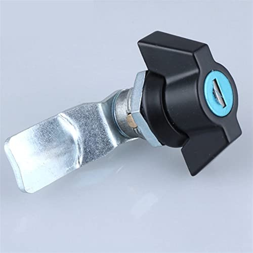 Black Double - Wing Cabinet Lock MS408 Cylinder Lock Cam Cabinet Locks for Distribution Box Industrial Cabinet Lock 2Pcs(MS408 2)