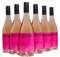 House Rosé Syrah & Carignan Wine by Top Cuvee - Natural French Rose Wine Made with Carignan & Syrah Grapes - x6 750ml Bottles - 13% Alc. - Crisp with Forest Strawberry Taste - 2022