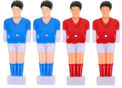 DRESSOOS Interaktives Tischfußballspiel 4 Ersatz-spielerfiguren Robuste Athletenstatuen Für Tischfußball Für Familienspaß