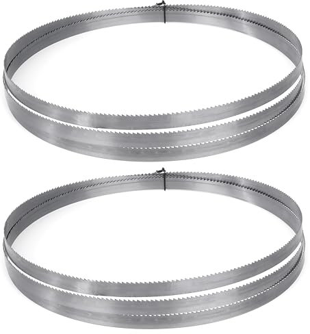 Tunejoy Hojas Sierra de Cinta 1790 x 9,5 x 0,35 mm 10TPI SK5 Hojas de Sierra de Cinta para Cortar Madera Plastico 2 Piezas