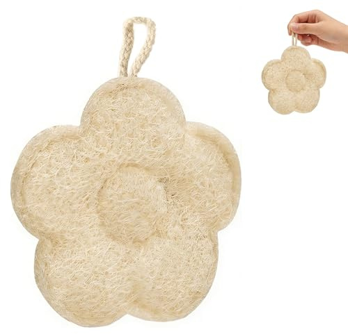 Spugna Luffa Naturale, Leggera e Asciugatura Rapida