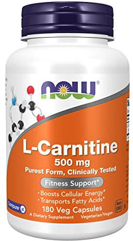 Now Foods L-Carnitine 500 mg 180 Capsules
