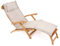 ROG garden-line AU84: Auflage FÜR DECKCHAIR 186 x 45 cm - Natur Creme