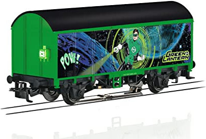 Märklin Start up - Gedeckter Güterwagen Green Lantern mit Schlusslaterne