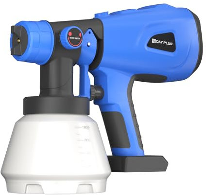 600W Battery Powered Paint Sprayer Body for Walls and Ceilings, Fence Paint Garden Fence Body, 800ML/Min Paint Flow, Lightweight