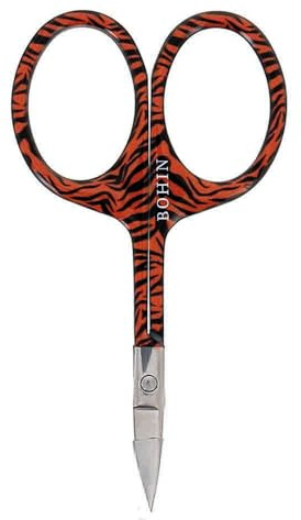 BOHIN France - BOHIN France Safari Recopilación Inoxidable Acero (9cm) Tigre Imprimir Elegante Bordado Cortar con Tijeras - 1 Pedazo