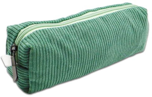 Federmäppchen,Mäppchen Aesthetic Federmappe,Pencil Case In Cord,Federtasche Mädchen,Klein Schlamppermäppchen,Für Jungen,Teenager,Back To School,Mäpchen,Studium Must Haves,Schlamppermäppchen (Grün)