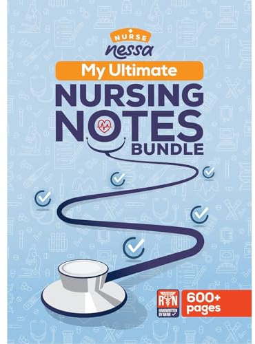 Nurse Nessa Comprehensive, Handwritten Nursing Notes - 600+ Pages - Designed to help you ACE the NCLEX