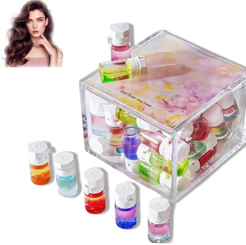Perfume Y Aceite Para El Cabello 2 En 1 - Aguacate Y Camelia Nutrición Para El Cabello Encrespado, Mini Aceite De Perfume Para El Cabello Para Mujer, Para Restaurar El Cabello Seco (40pcs)