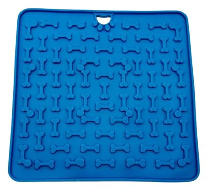 Tuxxjzm Lick Mats for Dogs - Slow Feeder Silicone Licking Pad - 7.4x7.4inch Boredom Reducer Food Pad Easy to Clean for Pet Training Enrichment Puppy Treat Cat Feeding