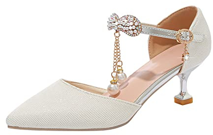högklackade skor barn flickor – klackskor pumps spettå kvällsskor eleganta glitterskor trendiga med ankelremmar klädskor prinsesskor fashionabla bröllop flickskor