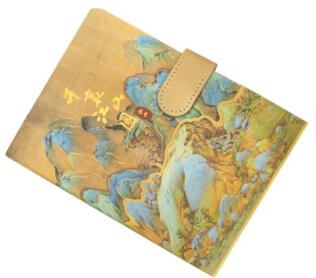 Toyvian Bloc-notes Agenda Rétro Boucle Magnétique, Style Chinois Antique, Papier et Couverture en Tissu, Planificateur Journalier Solide pour Étudiants et Enseignants