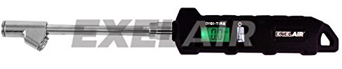 EXELAIR EX516DIG by Milton Digital Dual Head Tire Gauge with Extended Swivel Air Chuck,Black/Silver