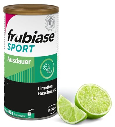 frubiase SPORT AUSDAUER Limette – Isotonisches Energy Sportgetränk - Elektrolyte, hochdosierte Mineralstoffe, Multivitamine, Palatinose - zur Unterstützung der Leistungsfähigkeit - 440 g Brausepulver