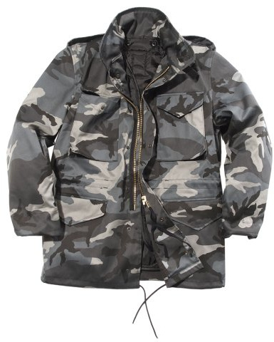 Mil-Tec Men's M65 Jacket dark camo, L