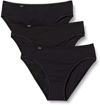 sloggi Damen 24/7 Cotton Tai C3P Slip, Black, 42