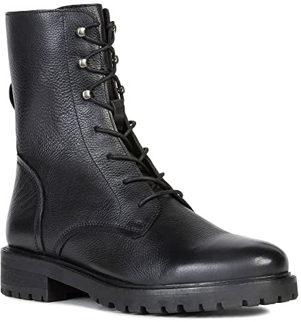 Geox D Hoara E, Botines para Mujer, Negro (Black), 37.5 EU