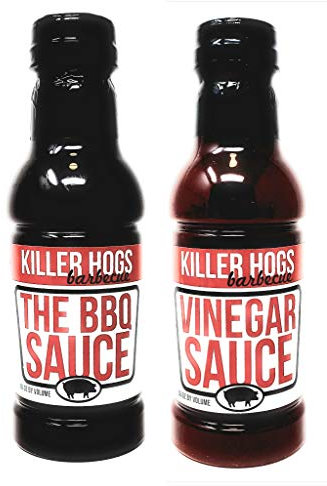 Killer Hogs Barbecue Sauce Variety Pack - Original BBQ Sauce and Vinegar Sauce - Pack of 2 Bottles - 16 oz Per Bottle - 32 oz Total