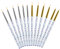 WLLHYF 12Pièces Pinceau Eye Liner à Pointe Fine Pinceau de Maquillage Gel Eyeliner Applicateurs Pinceau de Maquillage pour Eyeliner Liquide Poudreux et Outil de Maquillage Eyeliner Activé à l'Eau
