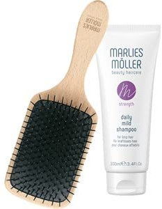 Marlies Möller Geschenkset Travel Hair & Scalp Brush 1 Pc. + Daily Mild Shampoo 100 ml 1 Stk.