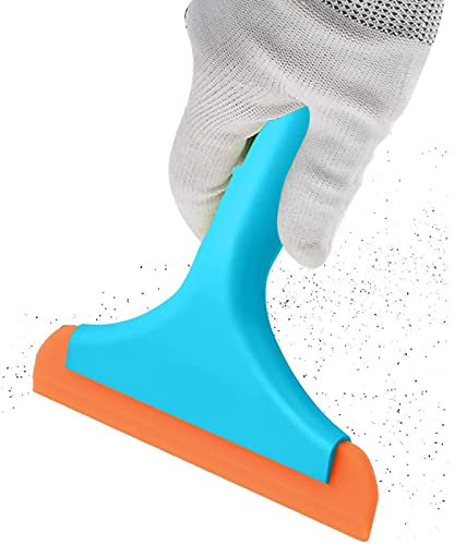 Rascador de Vidrio Multiusos para Puerta de Horno con Agujero, Herramienta raspadora para Tintado de Ventanas, Lavado de Parabrisas, Limpieza de Puertas de Vidrio de baño para baño, Cocina,