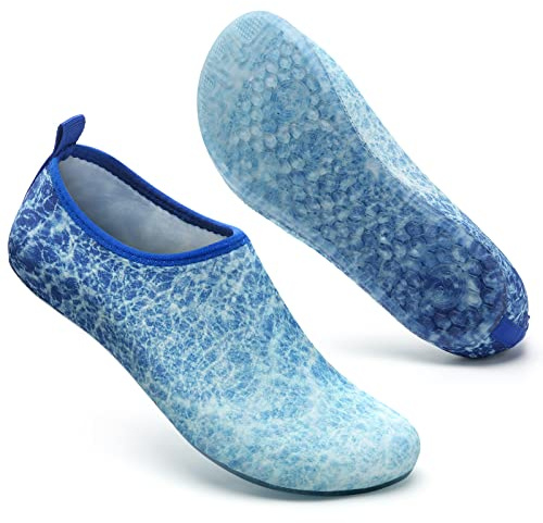 Mabove Swim Water Shoes Socks Barefoot Protecting for Sea Beach Swimming Pool Mens Women(Wave,3.5/4UK,36/37EU)
