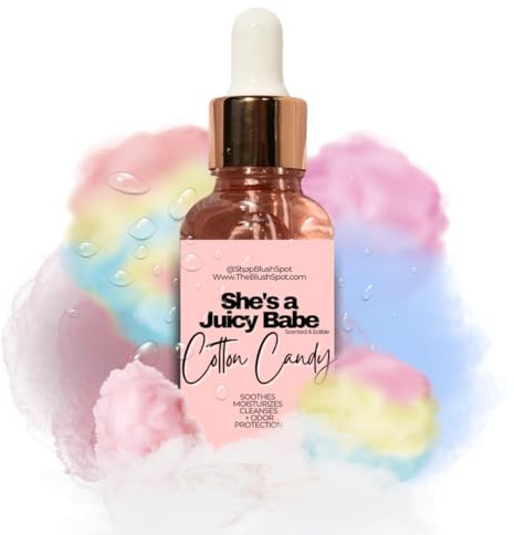 The Blush Spot -Cotton Candy Yoni Oil for Women – Feminine Intimate Oil for pH Balance, Ingrown Hairs & Moisturizing – Sweet Scented Natural for Daily Feminine Care Scented NOT Flavored