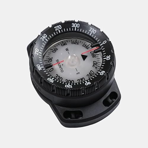 SUUNTO Dive SK-8 Boussole de Plongée Professionnelle, Compass Étanche, Cadran Phosphorescent, Large fenêtre de Lecture latérale, Visibilité Optimale Navigation Précise pour Explorations sous-Marines
