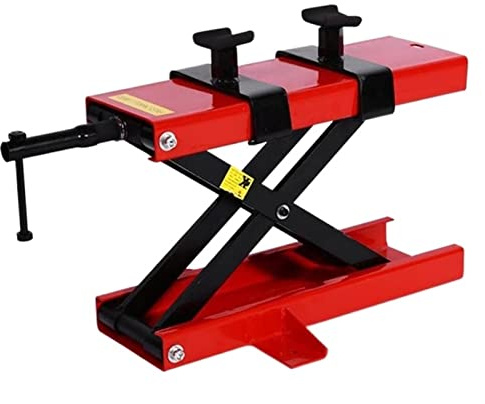 Grúa de Tijera de 500 kg, Marco de Bicicleta para Motocicleta, grúa elevadora para Taller, Banco de Trabajo, Herramienta de elevación (450x150 mm) YZ (Color: Negro)