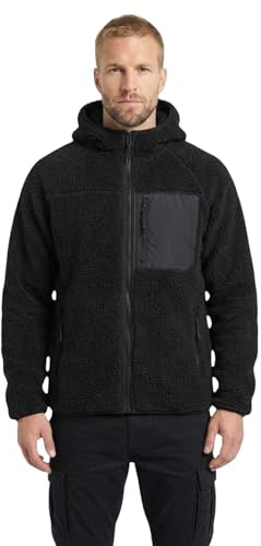 Brandit Giacca da lavoro in pile Teddy, 15Y, edizione limitata, colore: nero, taglia: L, Nero, L