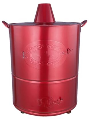 Tonneau de feu pour le papier et les déchets extérieurs - Brasero en acier inoxydable pour feux de joie d'arrière-cour avec couvercle - Brasero en métal pour l'extérieur, idéal pour enlever les